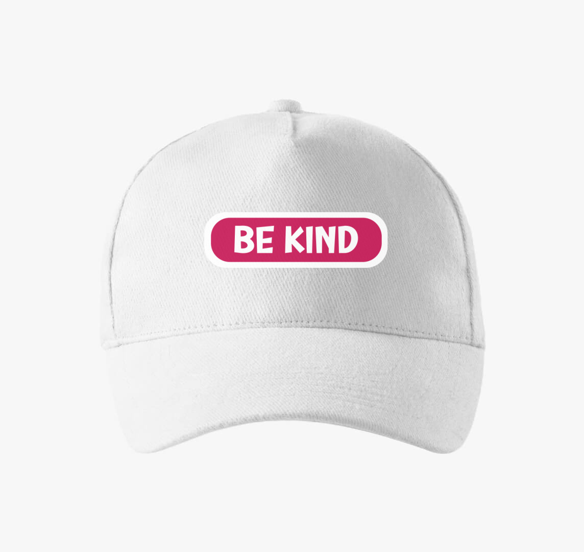 Be kind pink baseball sapka — Fehér