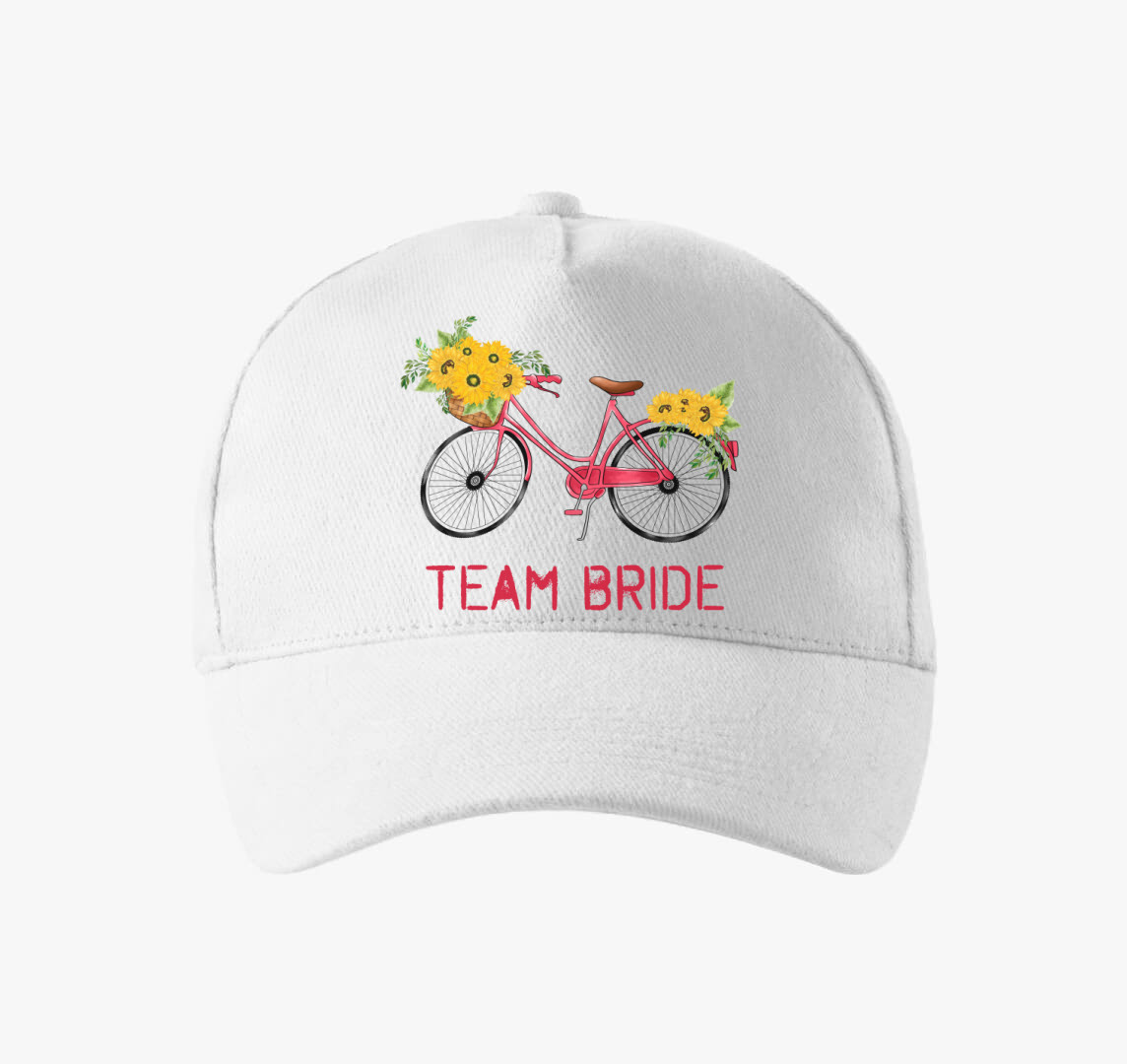 Biker Team Bride baseball sapka — Fehér