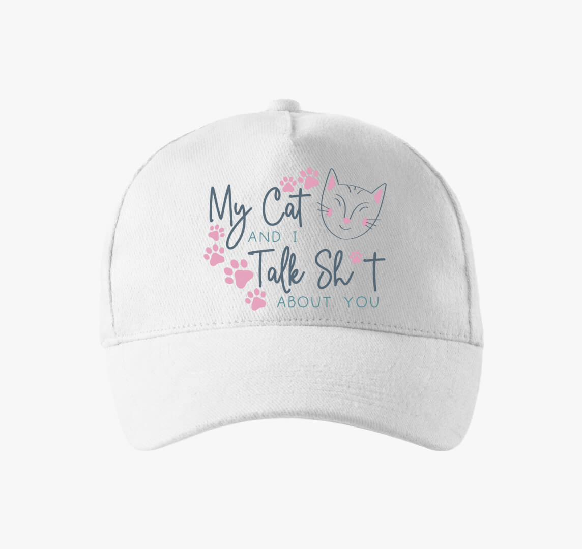 My Cat and I baseball sapka — Fehér