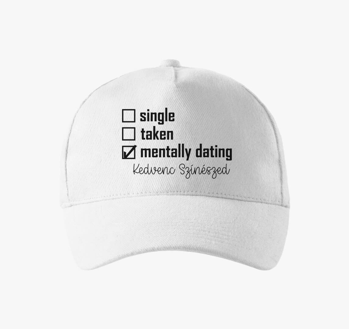 Mentally dating EGYEDI baseball sapka — Fehér