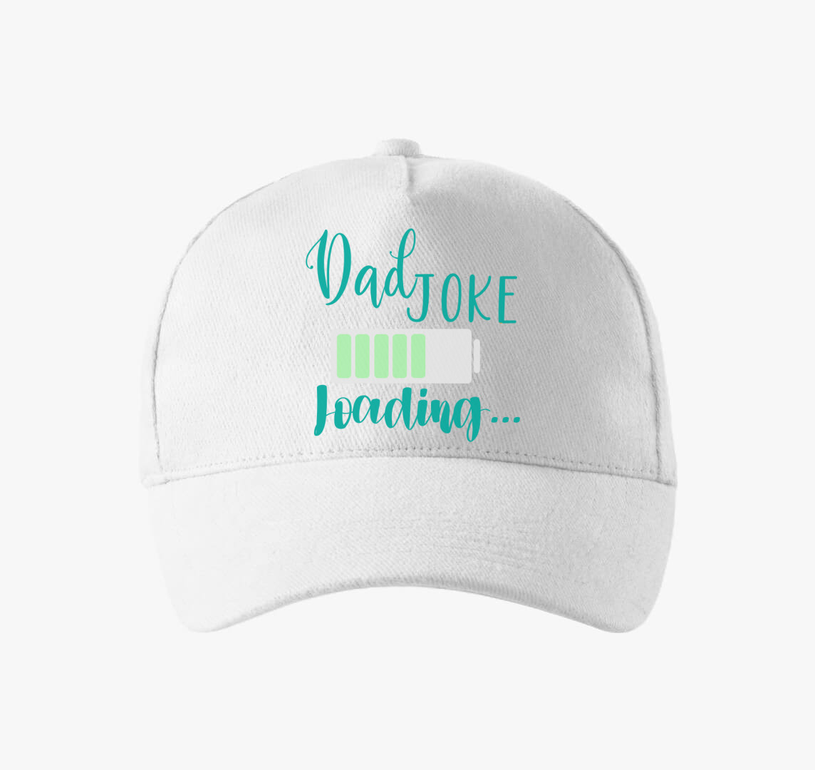 Dad Joke loading zöld baseball sapka — Fehér