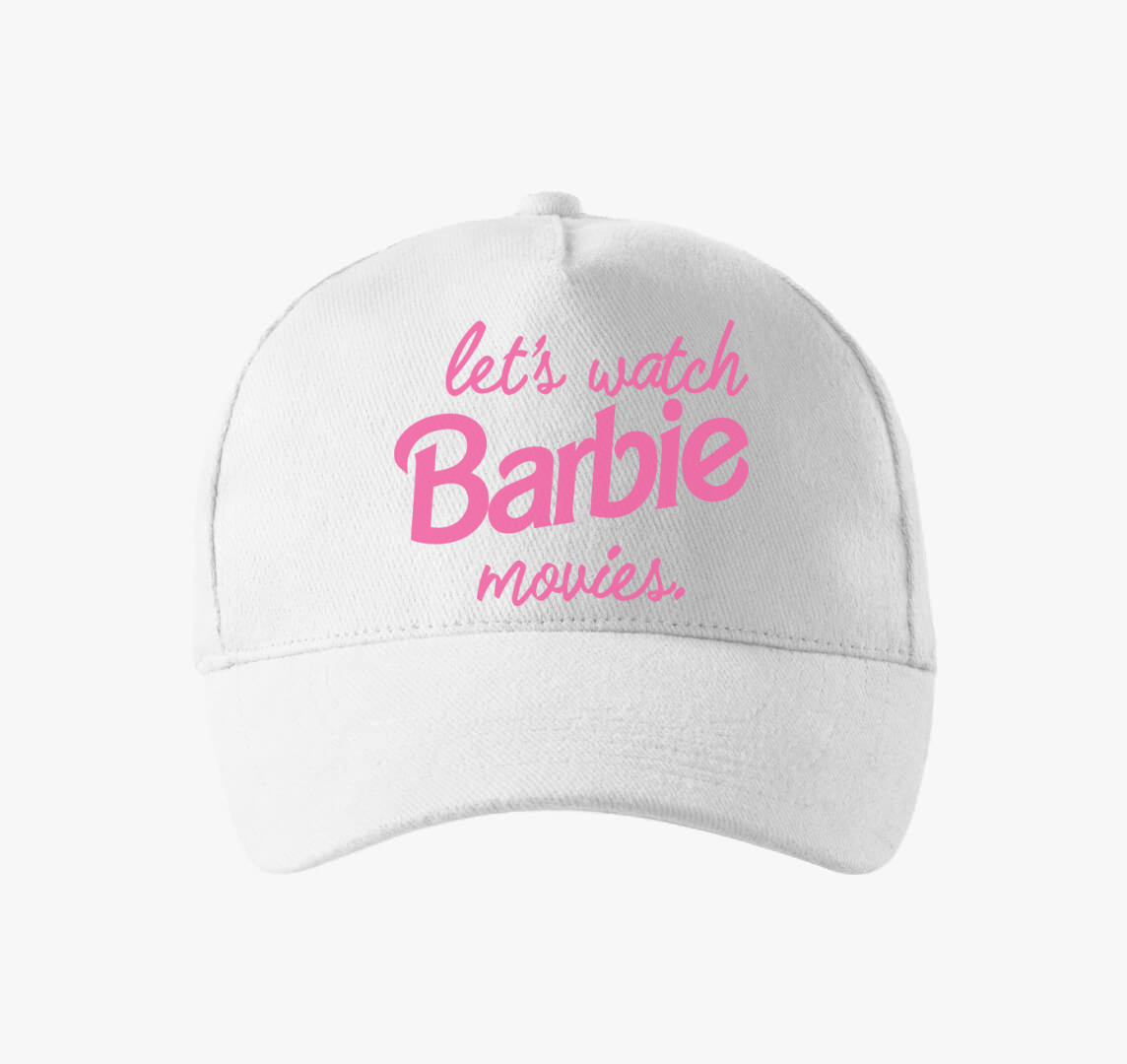 Let's watch Barbie movies baseball sapka — Fehér