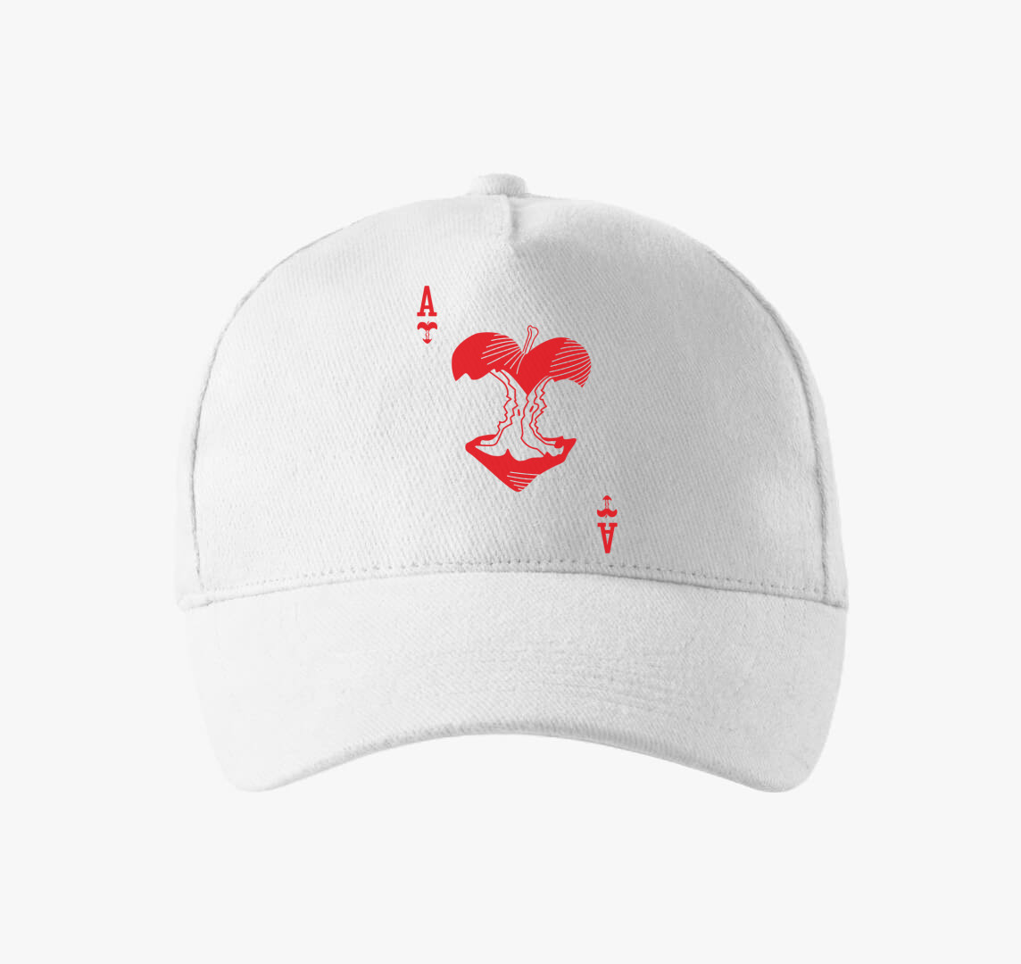 Alice Poker baseball sapka — Fehér
