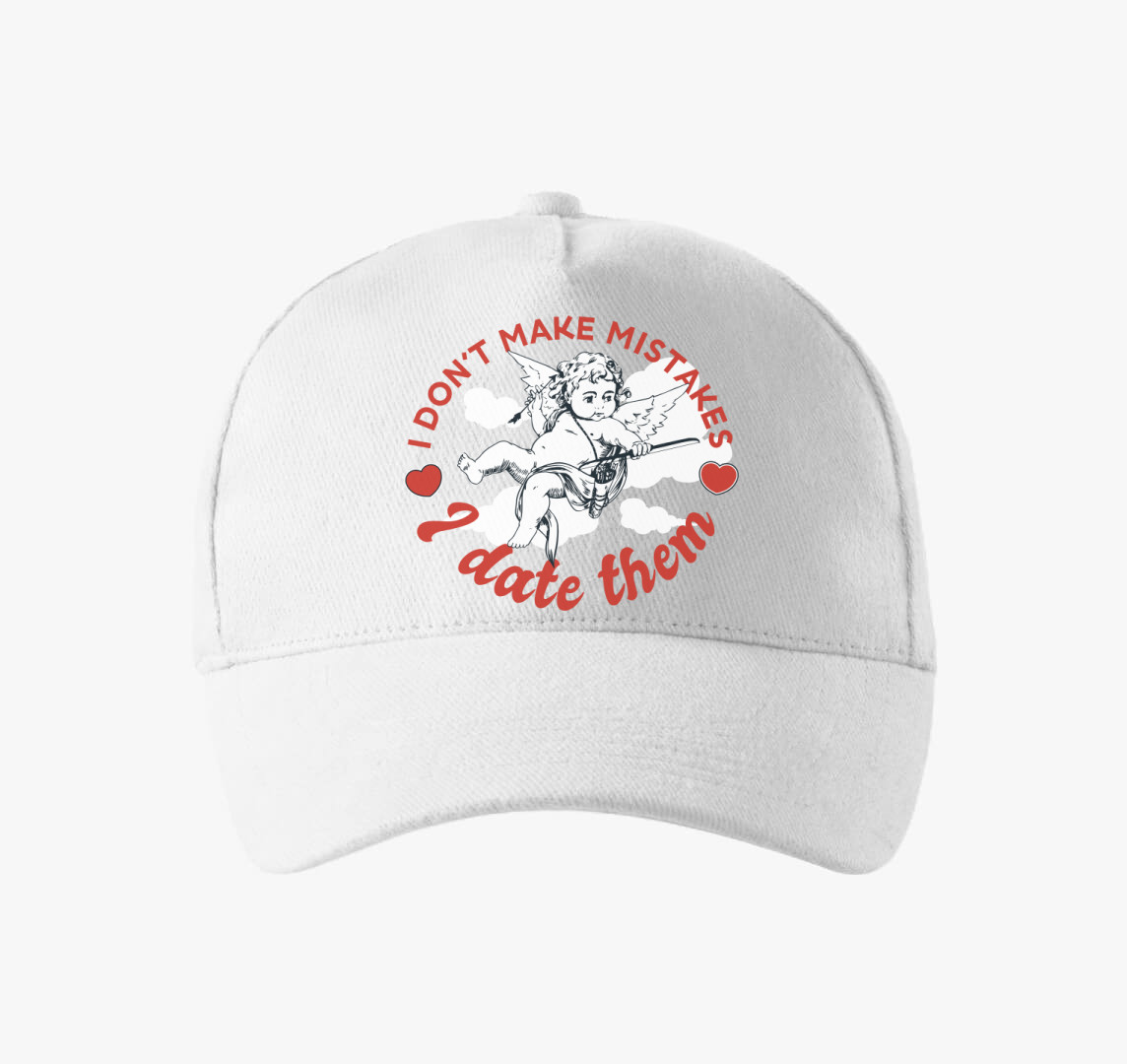 Cupido nem téved baseball sapka — Fehér