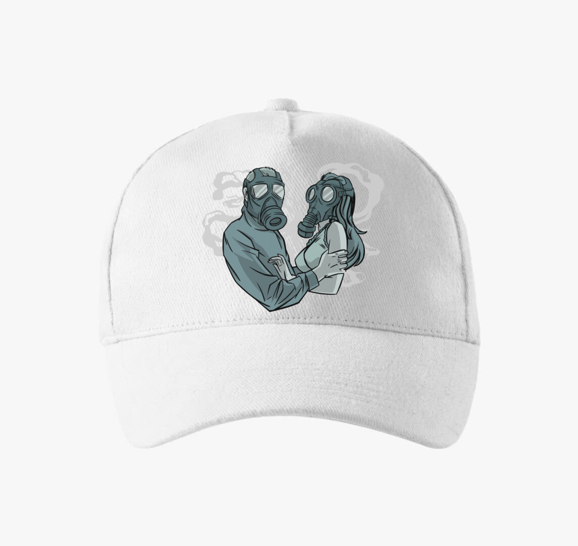 Anti-social Love baseball sapka — Fehér