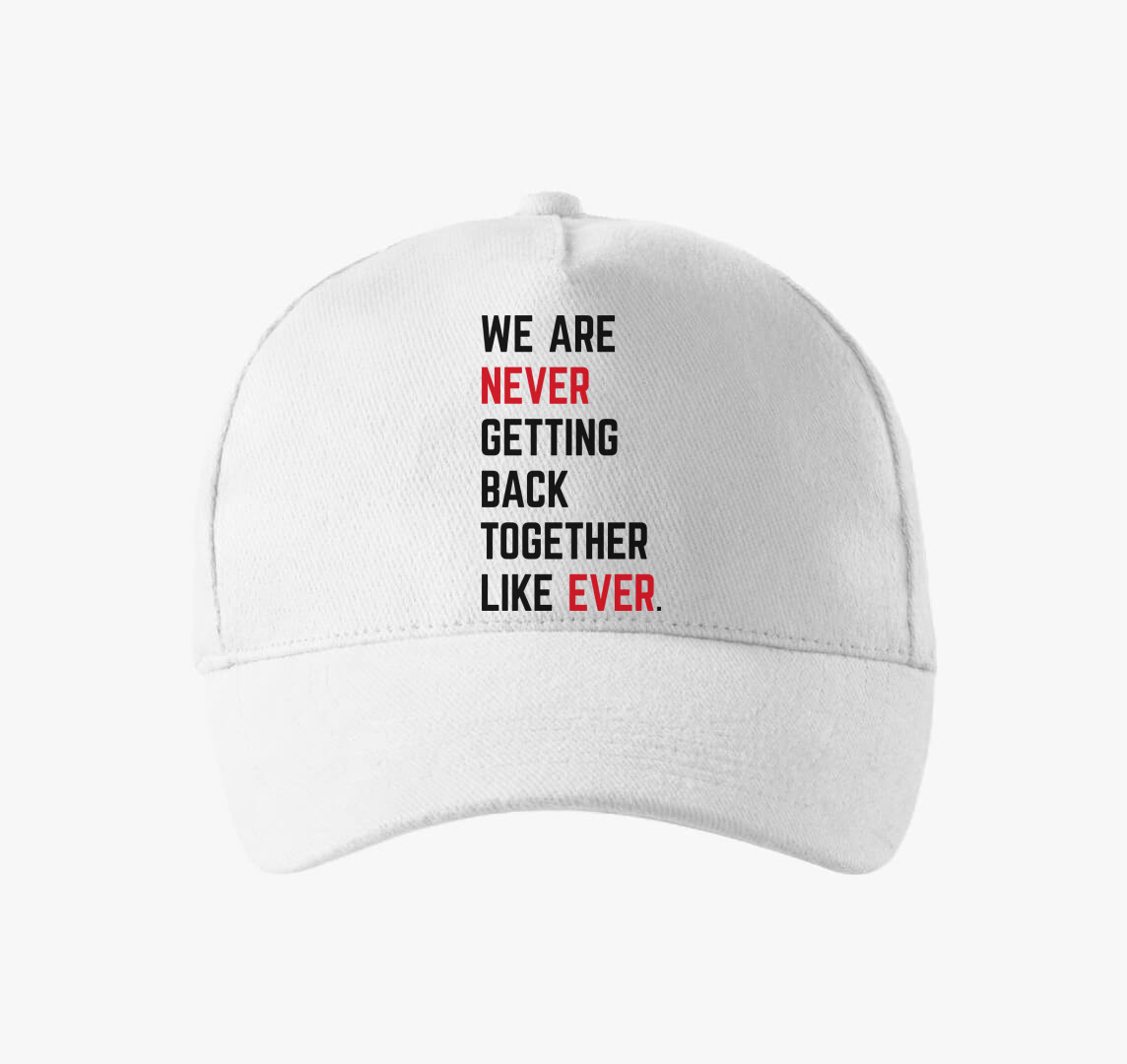 We are never Taylor Swift baseball sapka — Fehér