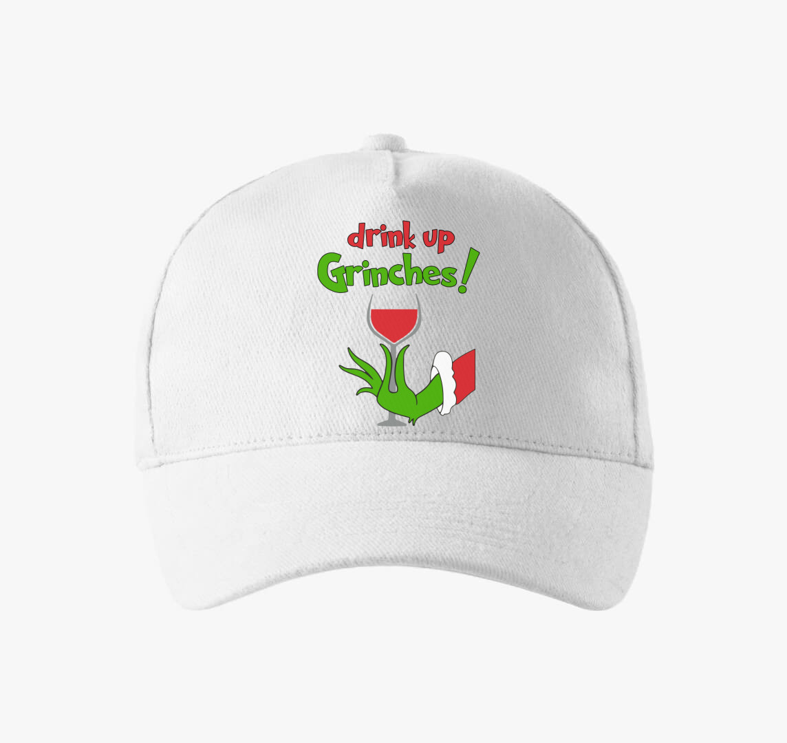 Emeljük poharunkat - Grincses baseball sapka — Fehér