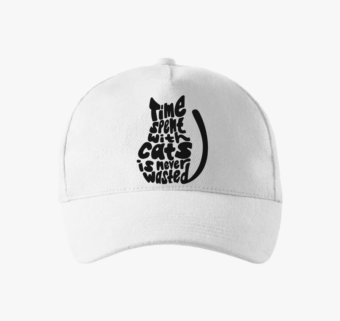 Cat Time baseball sapka — Fehér