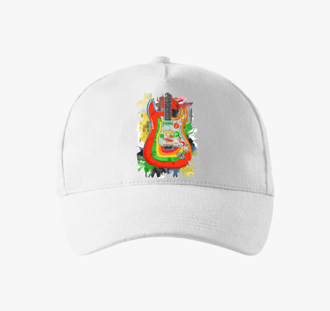 George Harrison Rocky Gitár baseball sapka — Fehér