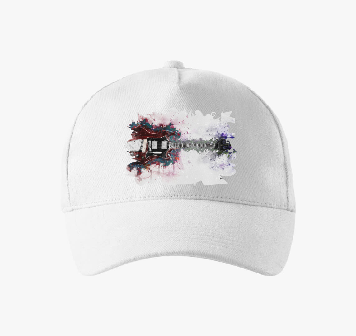 Angus Young Gitár baseball sapka — Fehér