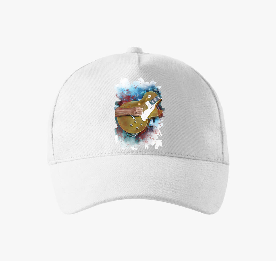 John Fogherty gitár baseball sapka — Fehér