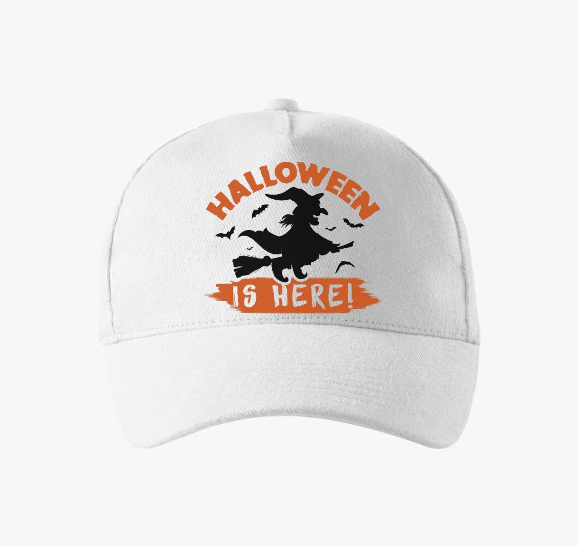 Halloween is here baseball sapka — Fehér