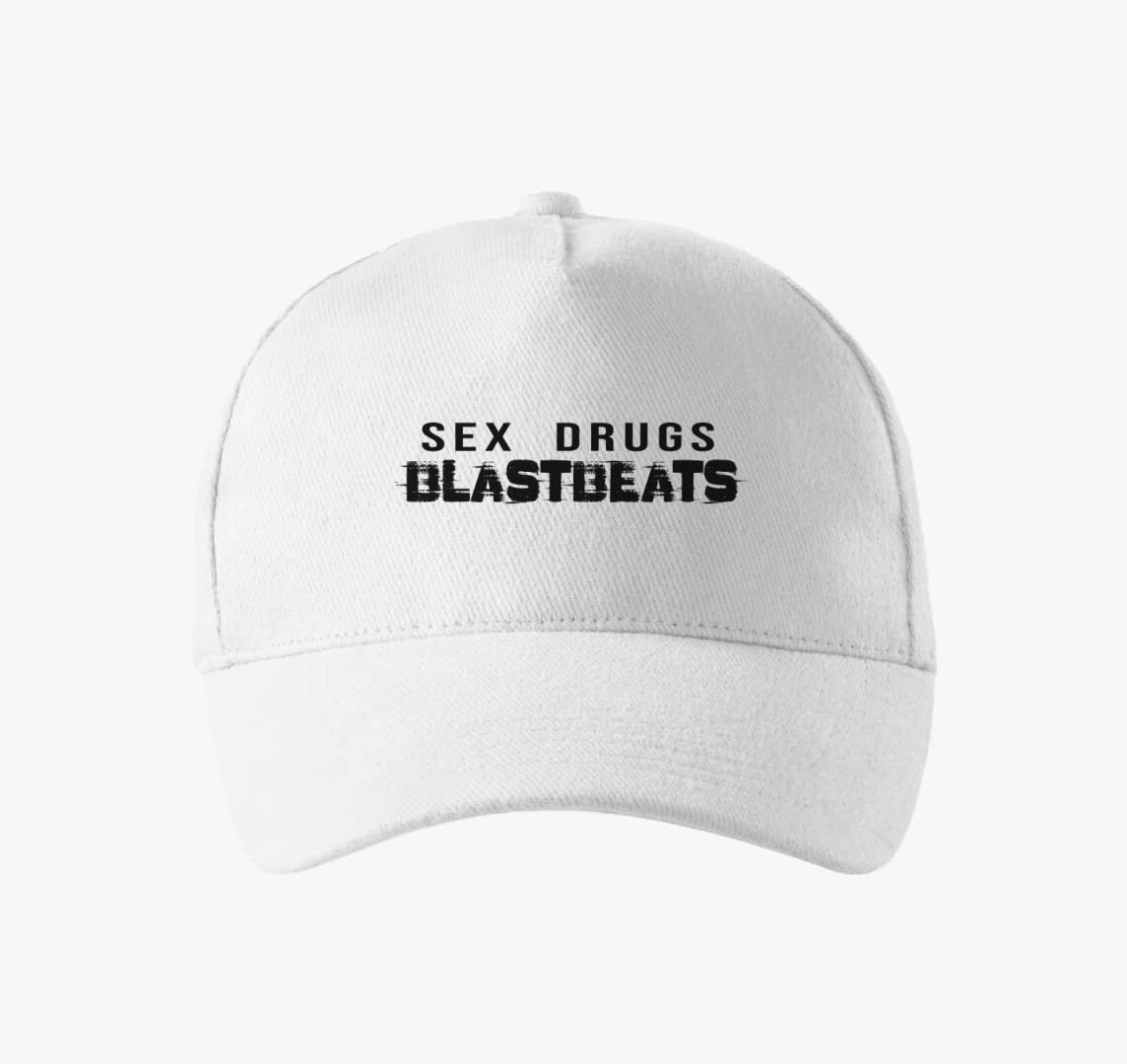 Sex drugs blastbeats baseball sapka — Fehér