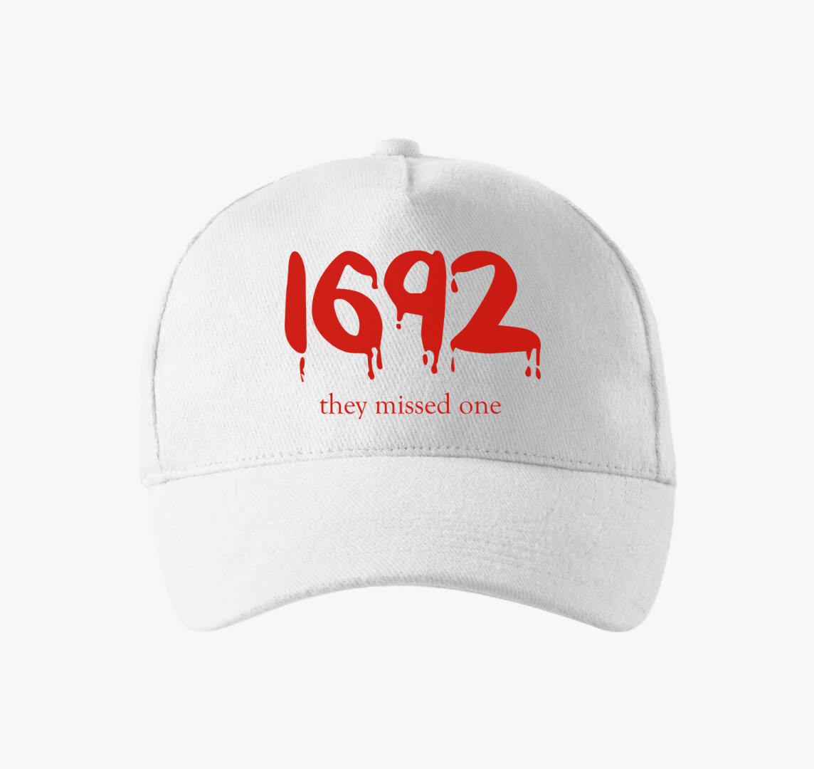 1692 piros baseball sapka — Fehér