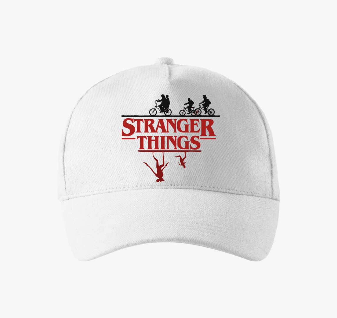 Stranger Things 3 sziluett baseball sapka — Fehér