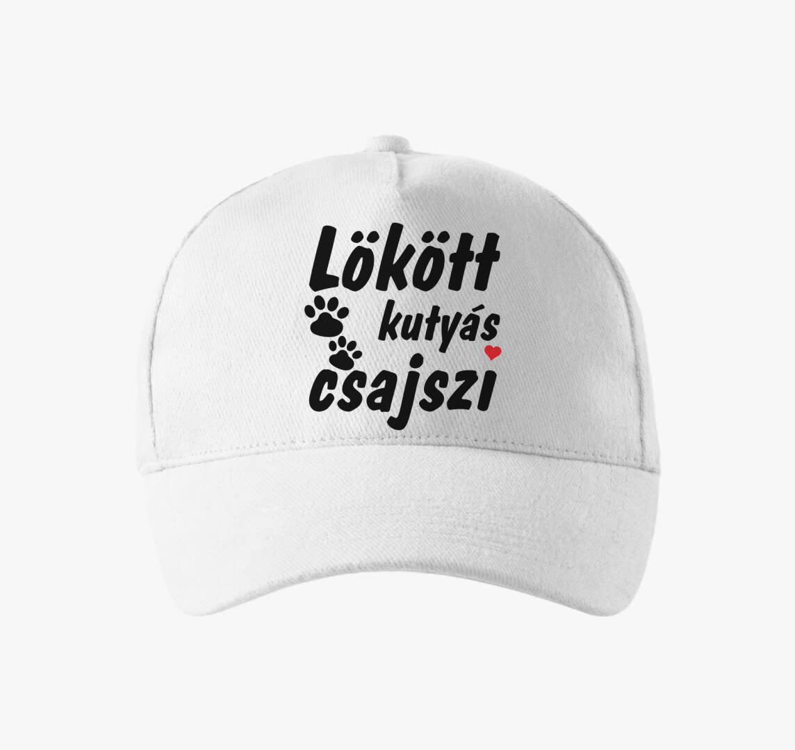 Lökött kutyás csajszi baseball sapka — Fehér