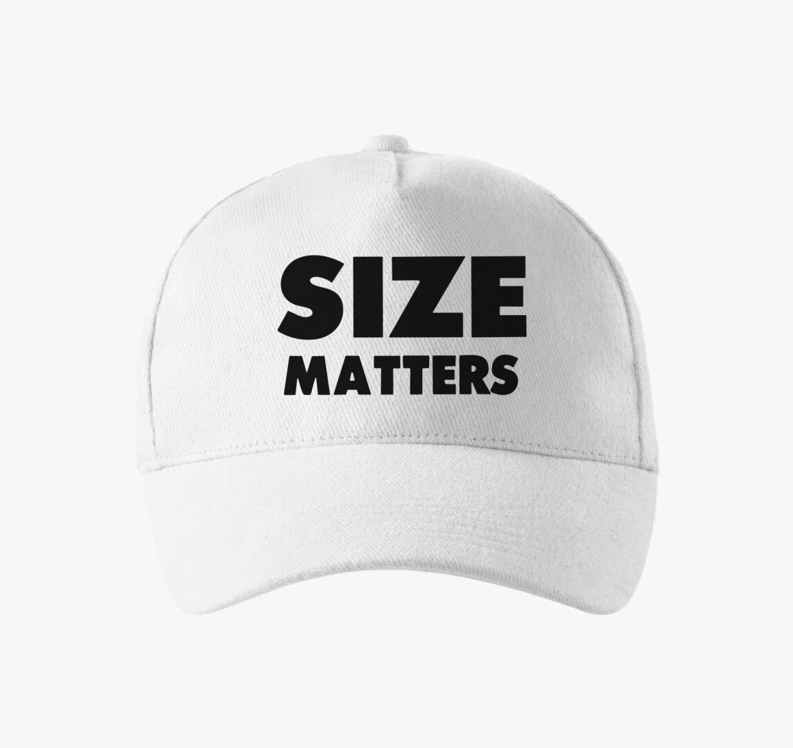 Size Matters baseball sapka — Fehér