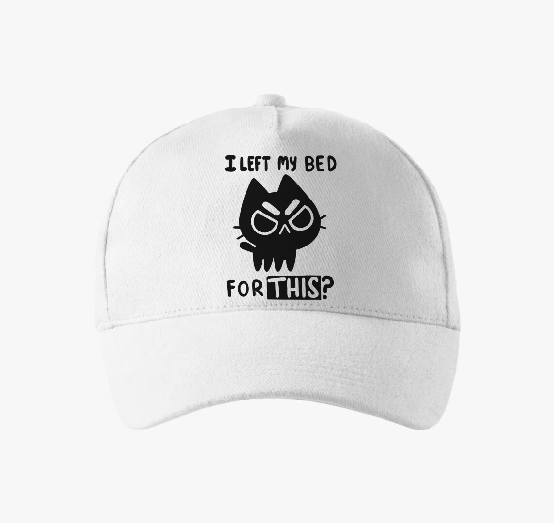 I left my bed baseball sapka — Fehér