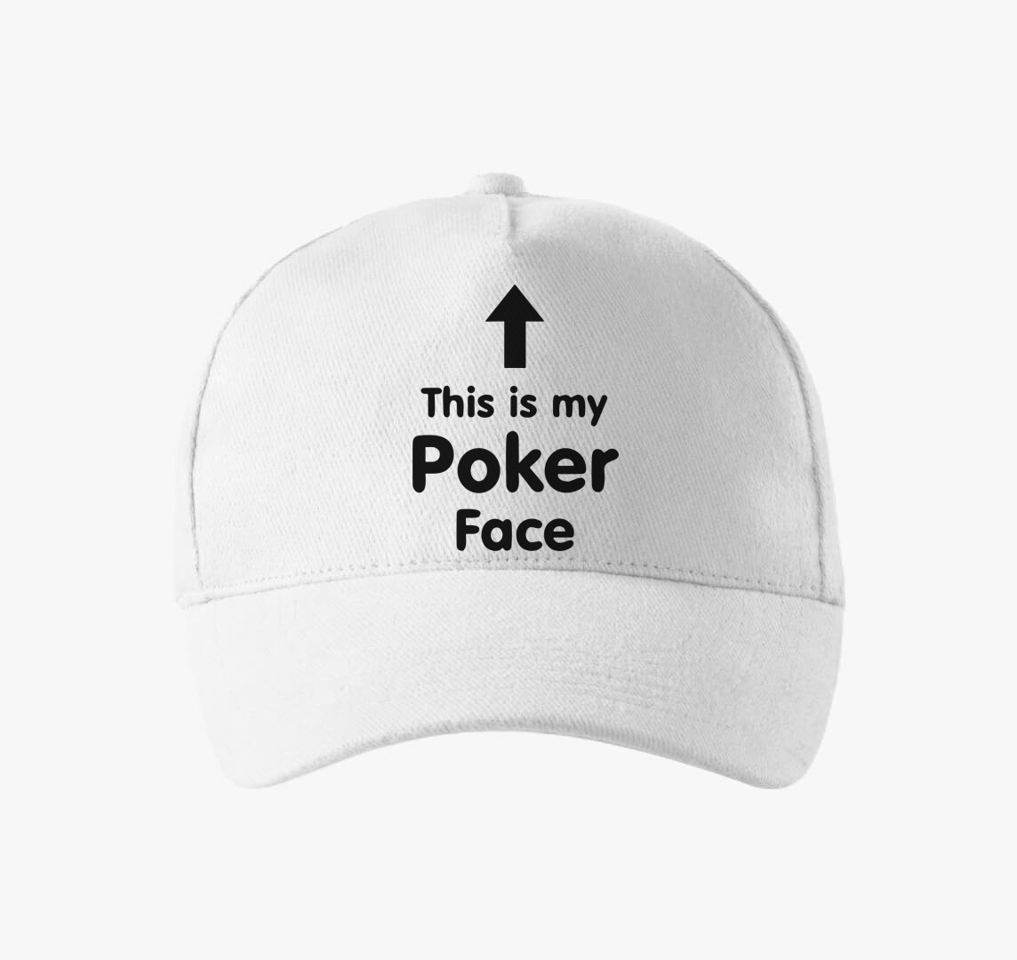 This is my Poker Face baseball sapka — Fehér