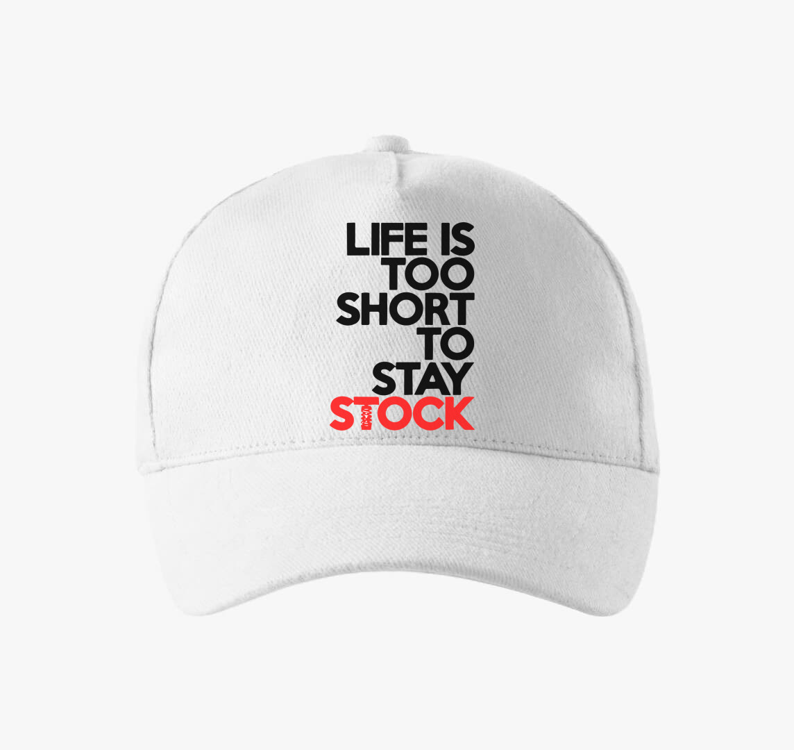 Life is too short baseball sapka — Fehér