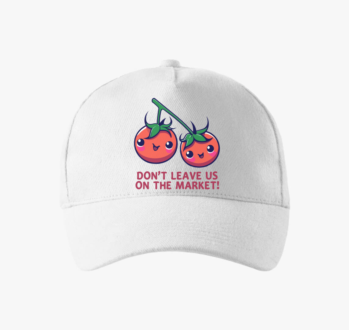 Market tomato baseball sapka — Fehér