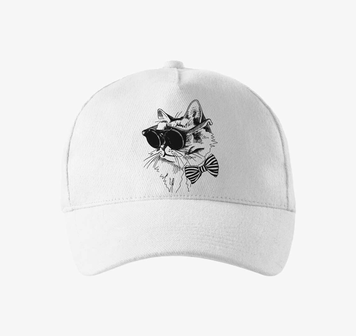 Catsy Art baseball sapka — Fehér