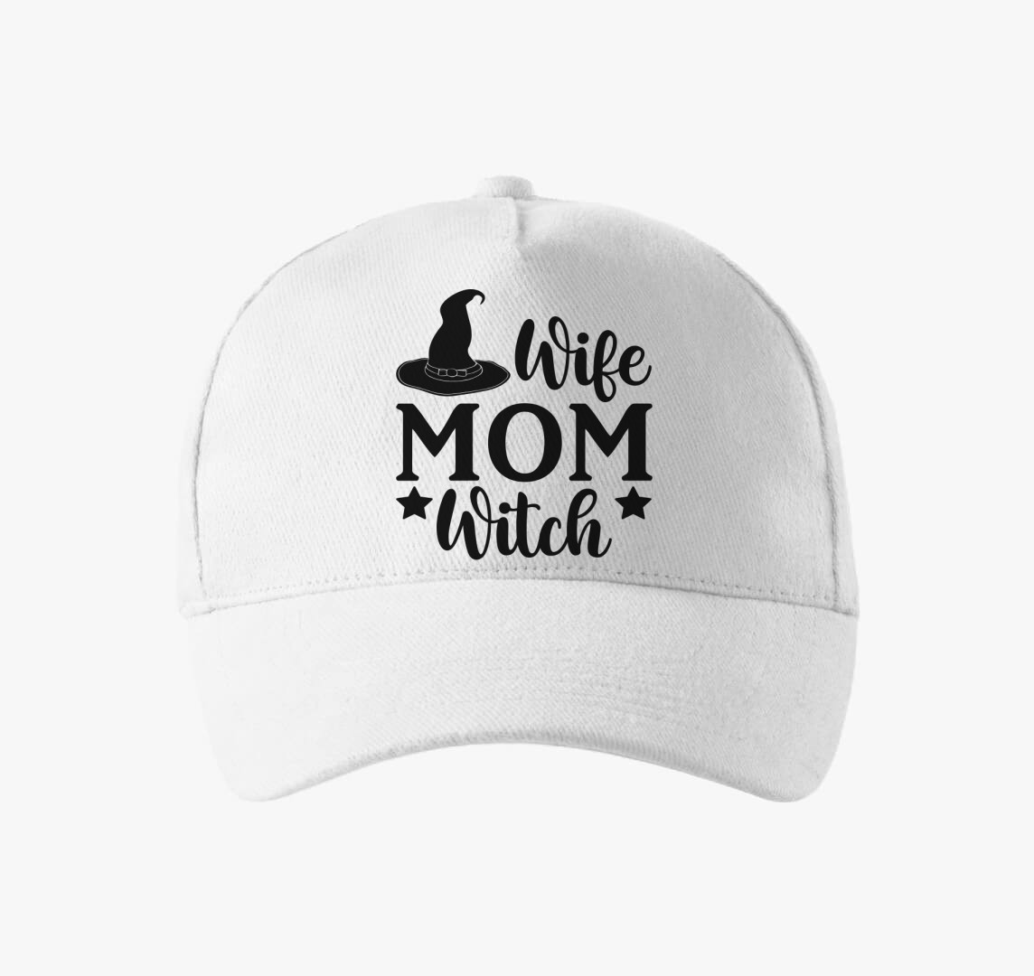 Mom witch baseball sapka — Fehér