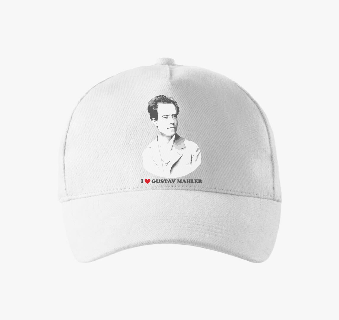 Mahler love portrait baseball sapka — Fehér