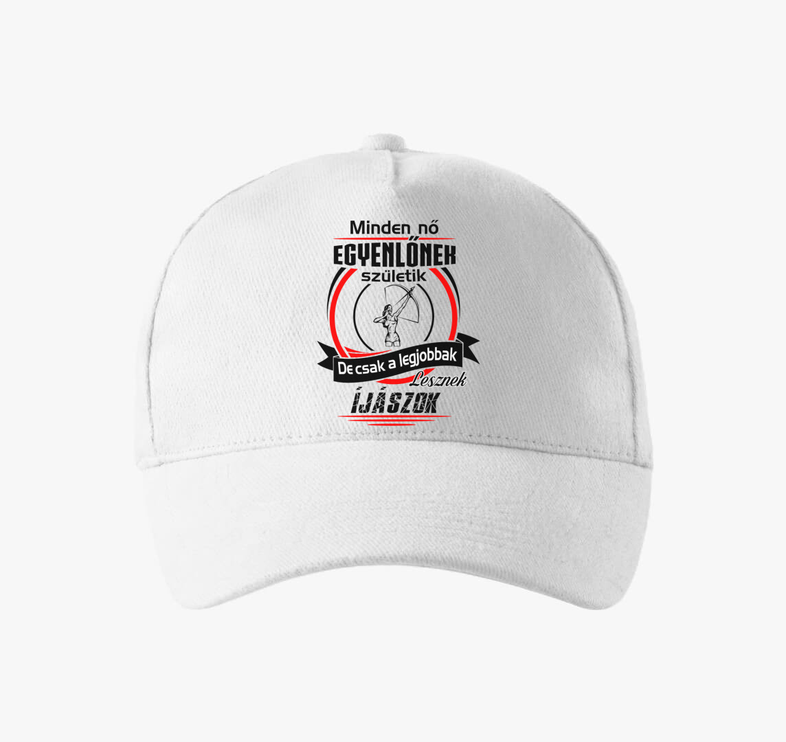 Női íjász baseball sapka  — Fehér