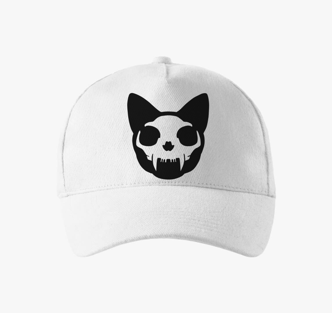 Bat Cat - Csajos baseball sapka — Fehér