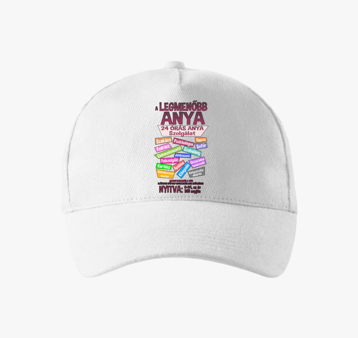Menő anyuka baseball sapka — Fehér