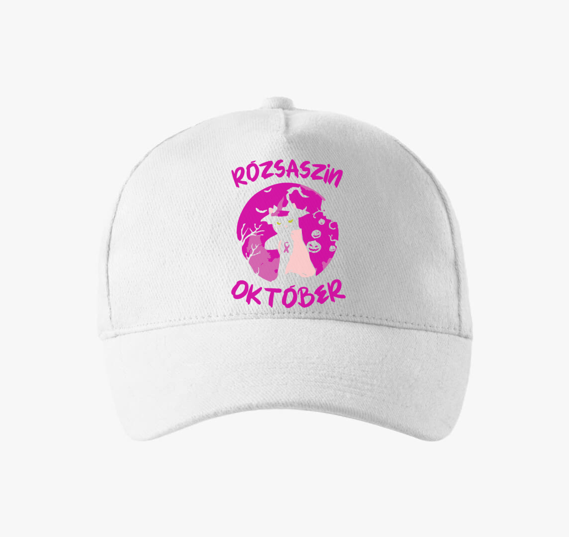 Rózsaszín október baseball sapka — Fehér