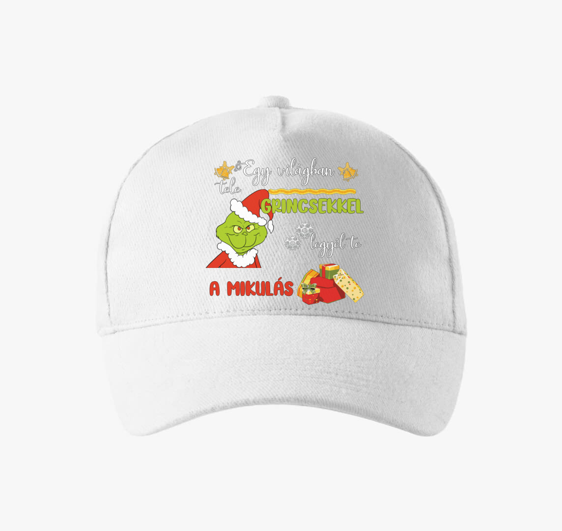 Grincses karácsonyi baseball sapka — Fehér
