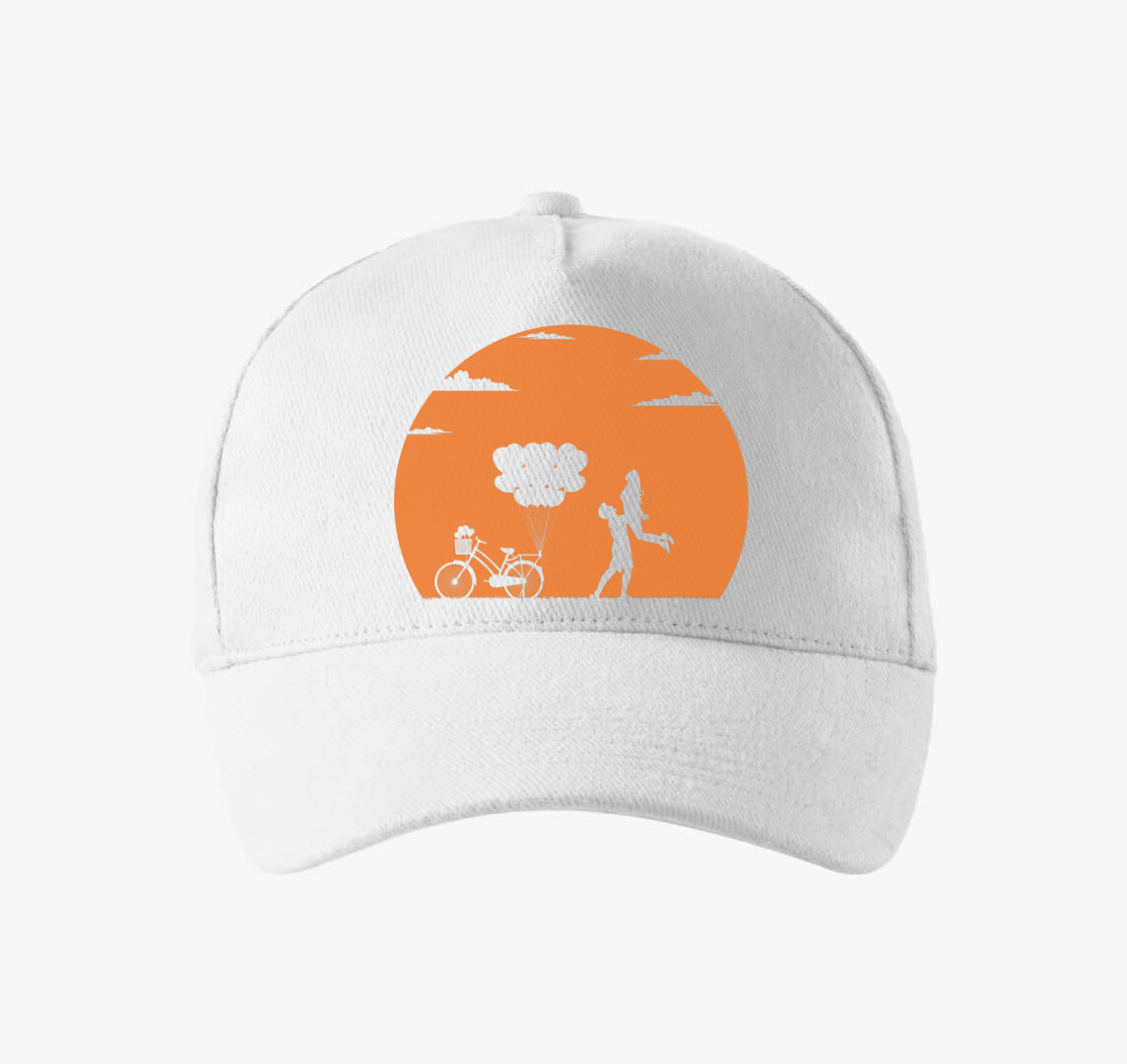Szerelmespár Valentin napi baseball sapka — Fehér