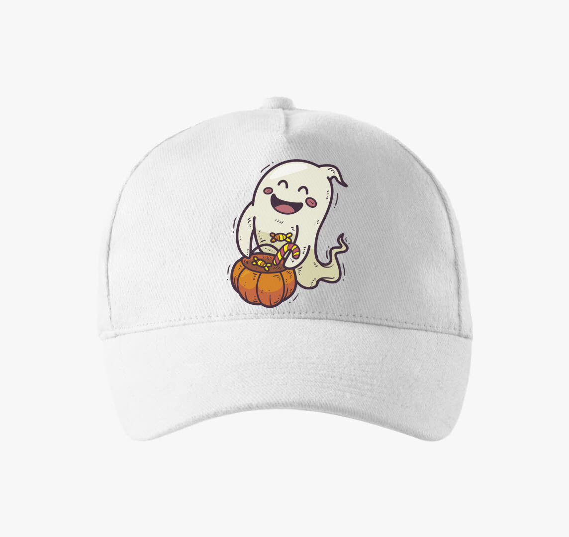 Cuki szellem baseball sapka — Fehér