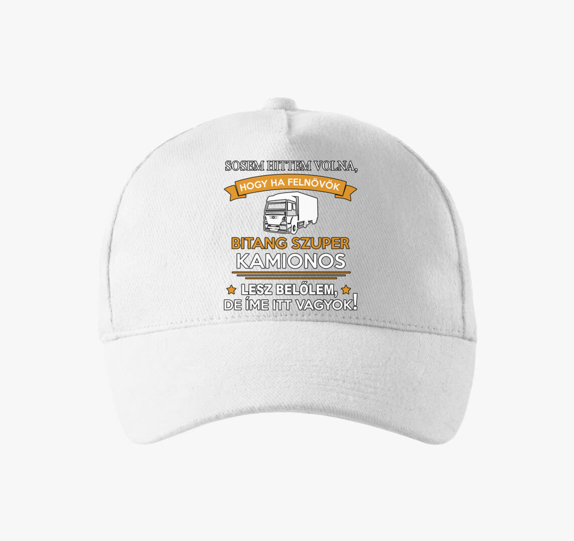 Szuper kamionos baseball sapka — Fehér