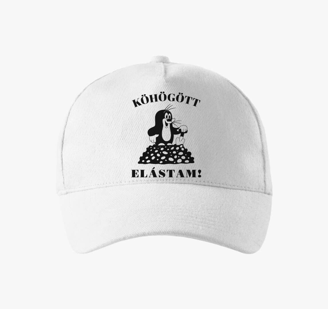 Köhögött elástam baseball sapka — Fehér