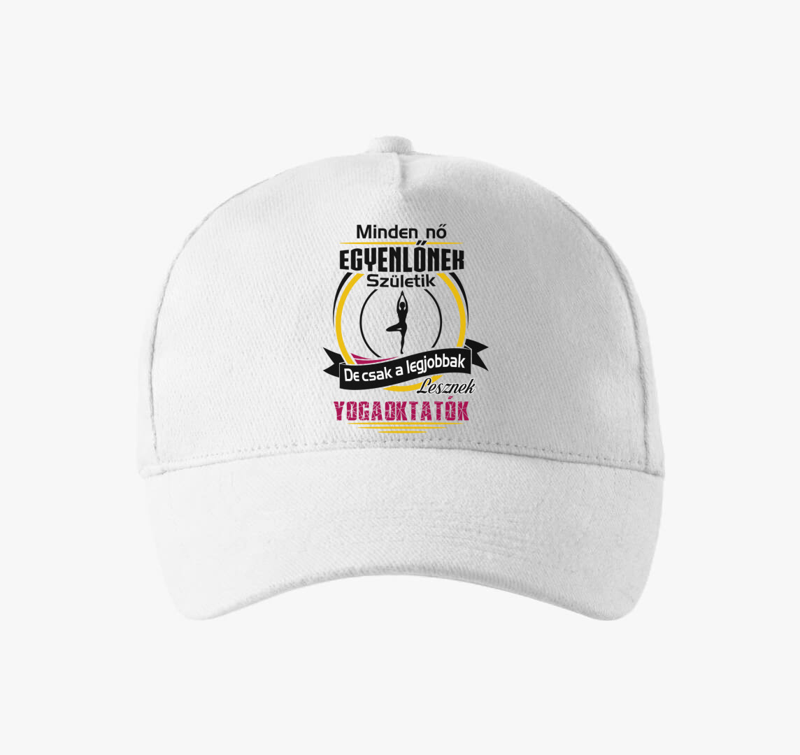 Yogaoktató baseball sapka — Fehér
