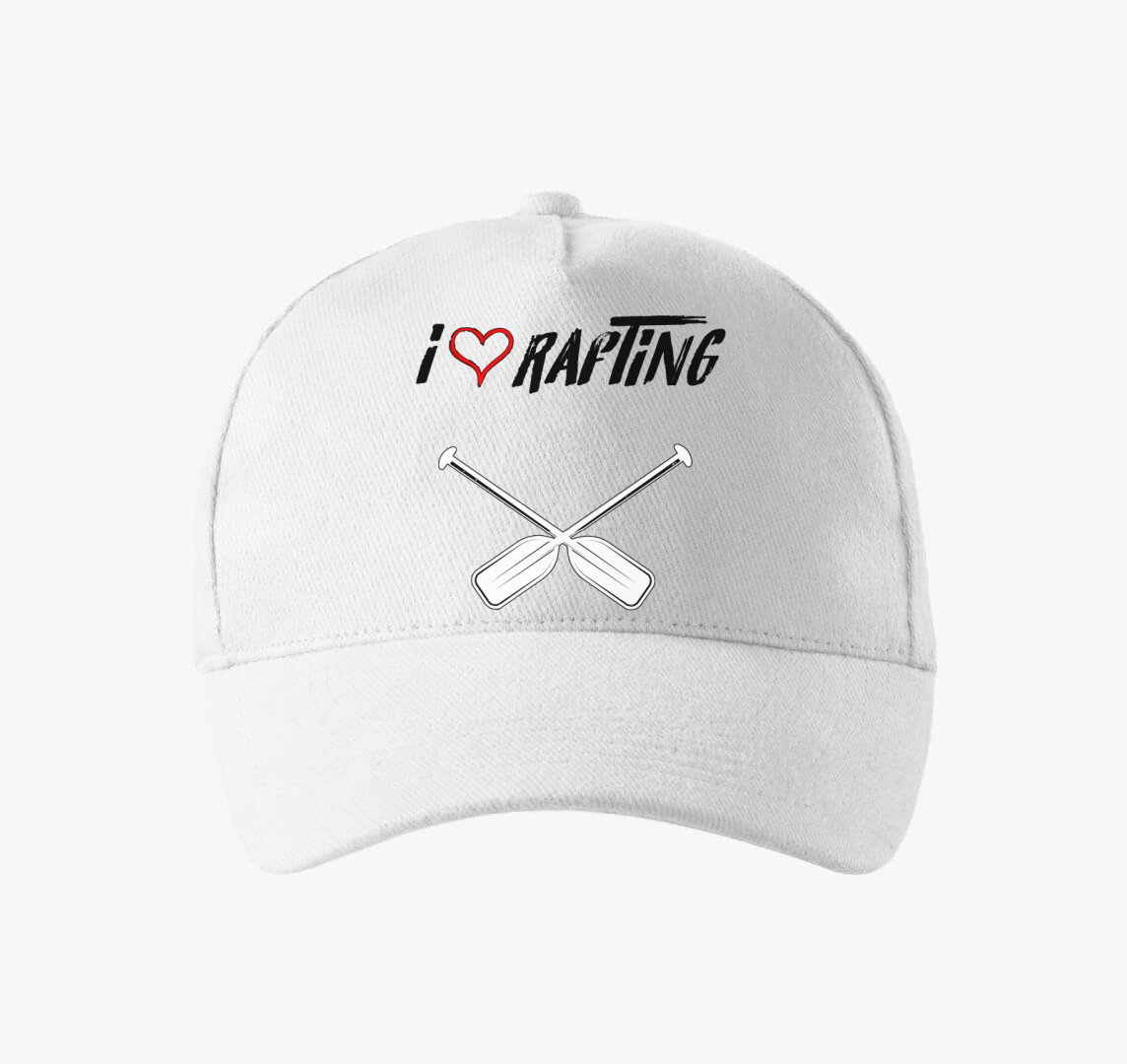 I love Rafting baseball sapka — Fehér