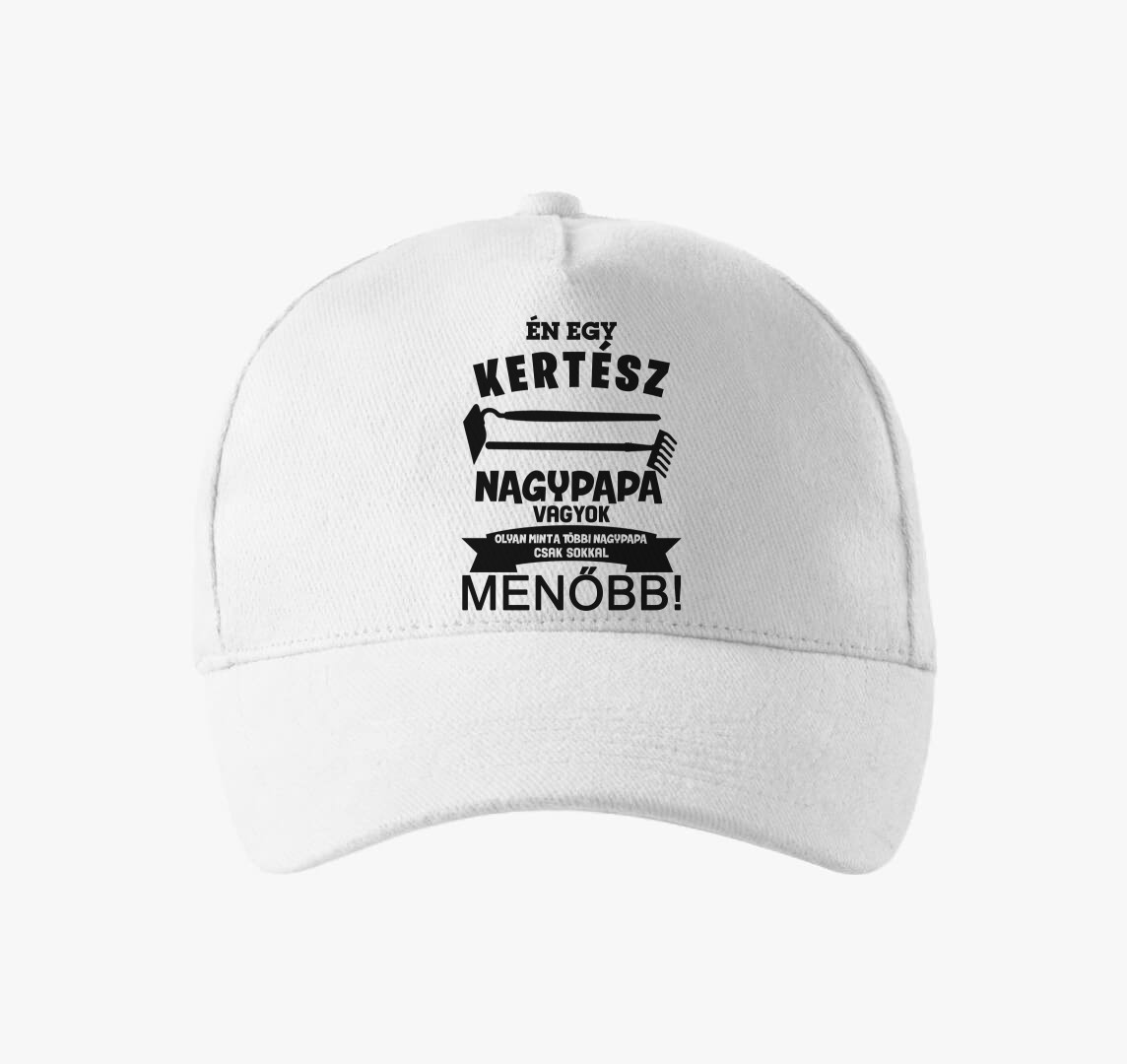 Kertész nagypapa baseball sapka — Fehér