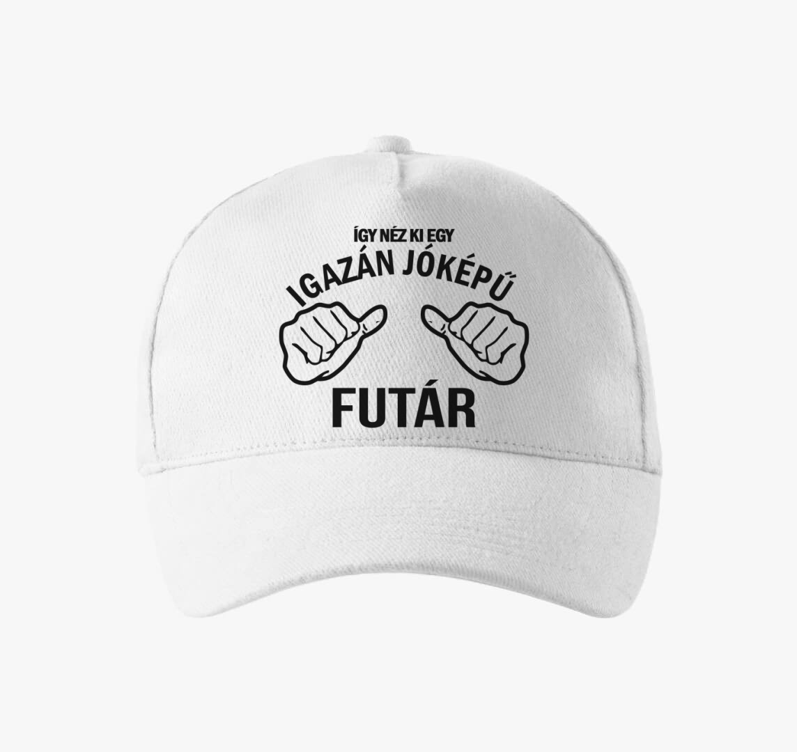 Jóképű futár baseball sapka — Fehér