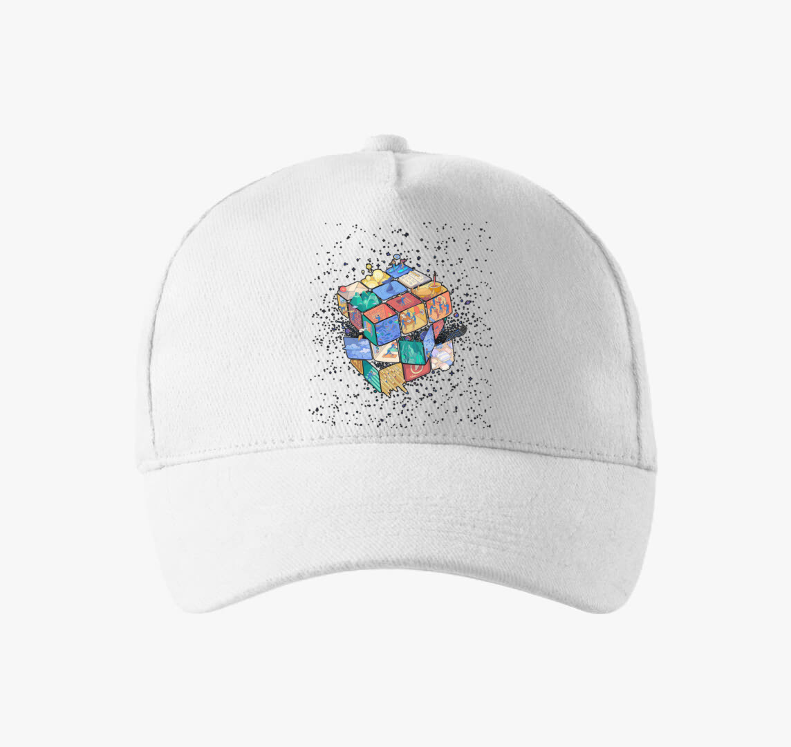 Rubik kocka rejtelmei baseball sapka — Fehér