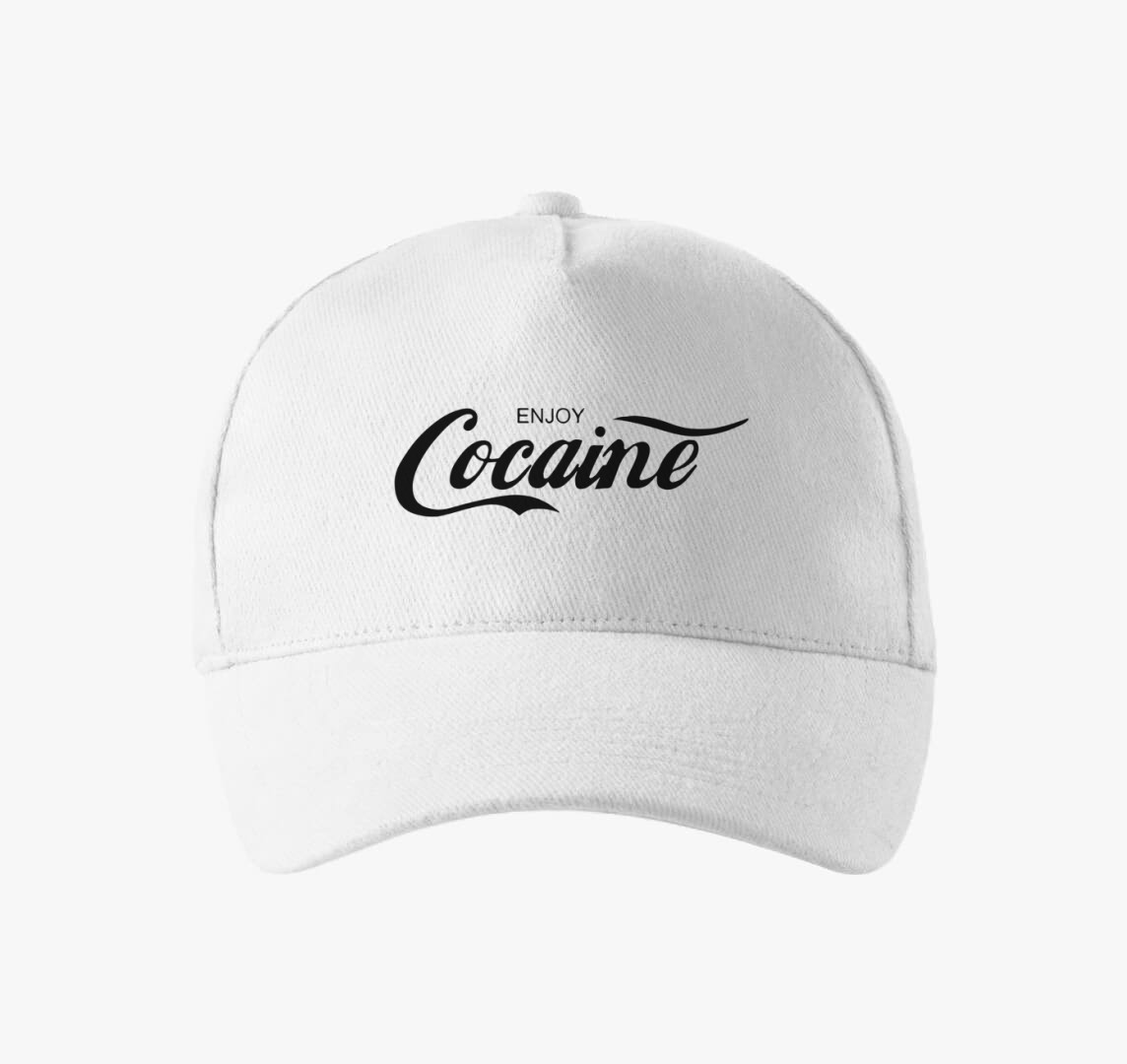 Cocaine baseball sapka — Fehér