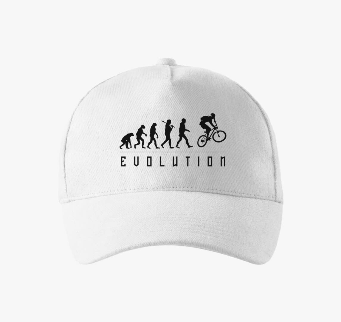 Biciklis Evolúció baseball sapka — Fehér