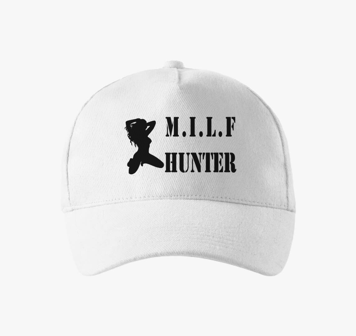 Milf Hunter baseball sapka 2 — Fehér