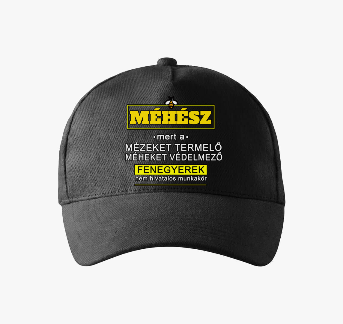 Méhész fenegyerek baseball sapka — Fekete
