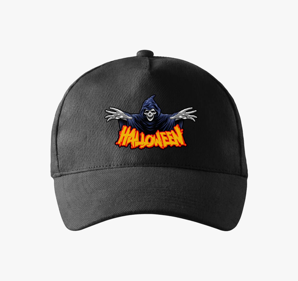 Halloween-i szellemes baseball sapka — Fekete