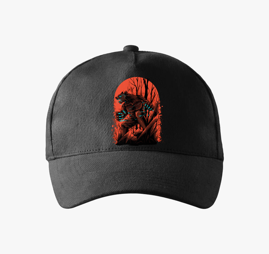 Farkasember baseball sapka — Fekete