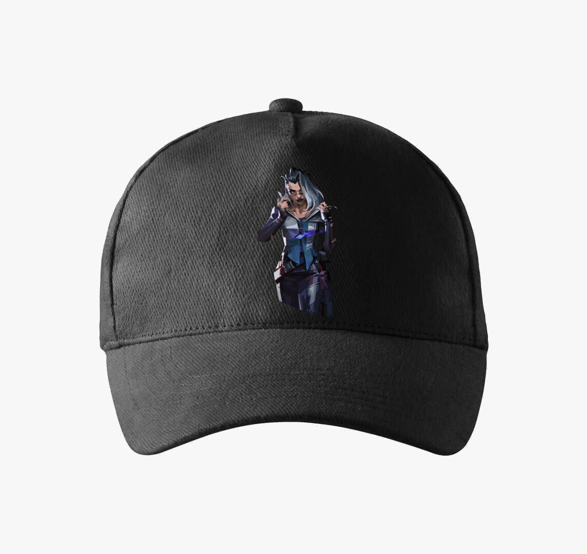 Valorant Fade Agent baseball sapka — Fekete