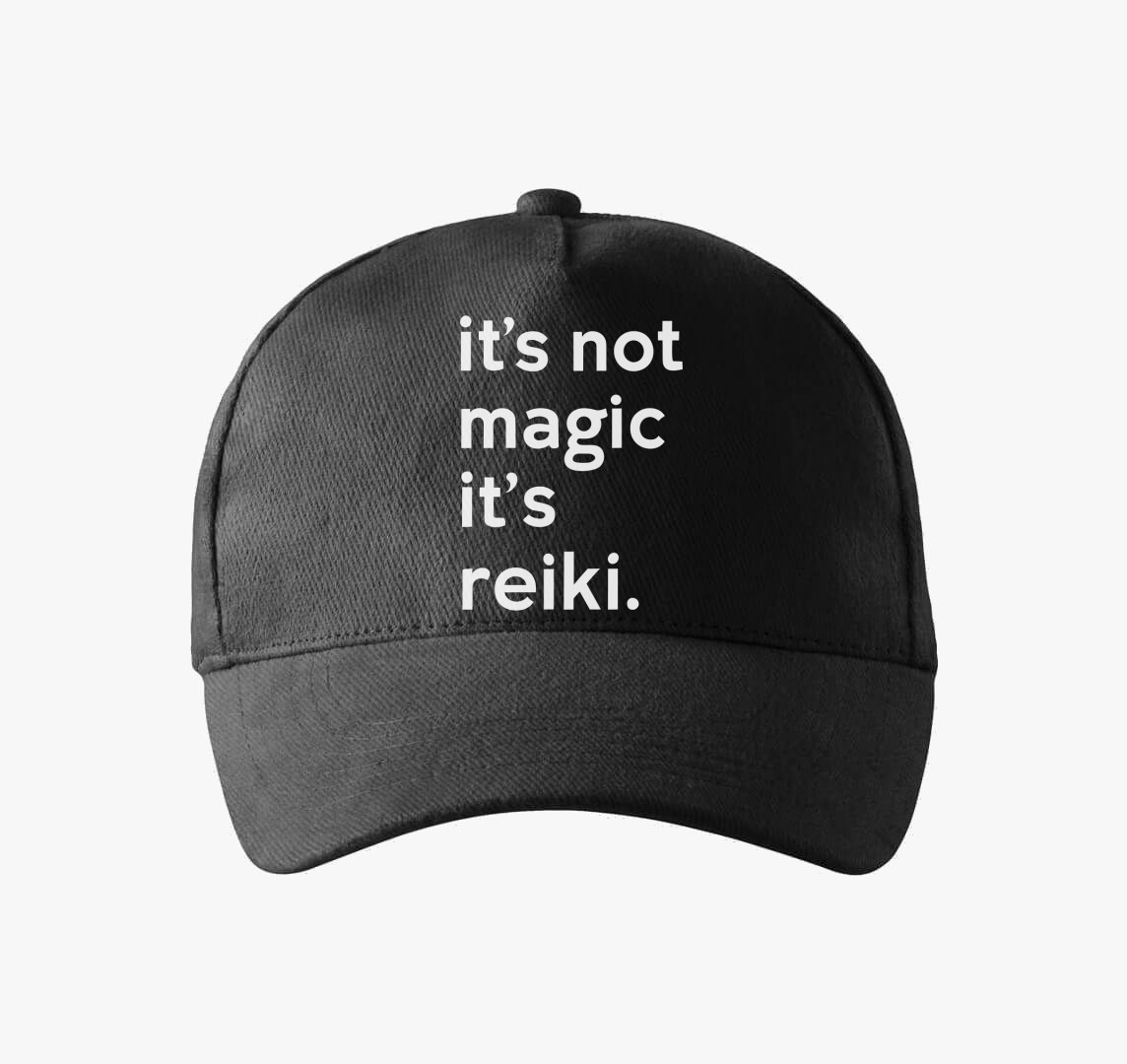 Reiki not magic baseball sapka — Fekete
